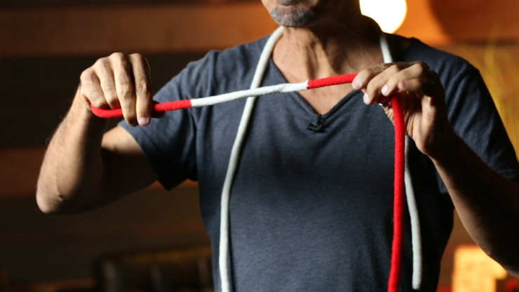 Amazing Acrobatic Knot with extra knot Blue and Yellow (Gimmicks and Online Instructions) by Daryl - Trick by Murphy's Magic Supplies, Inc.