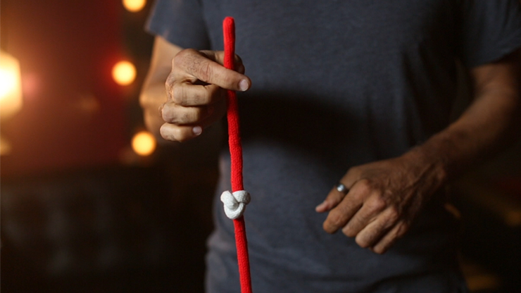 Amazing Acrobatic Knot with extra knot Red and White (Gimmicks and Online Instructions) by Daryl - Trick by Murphy's Magic Supplies, Inc.