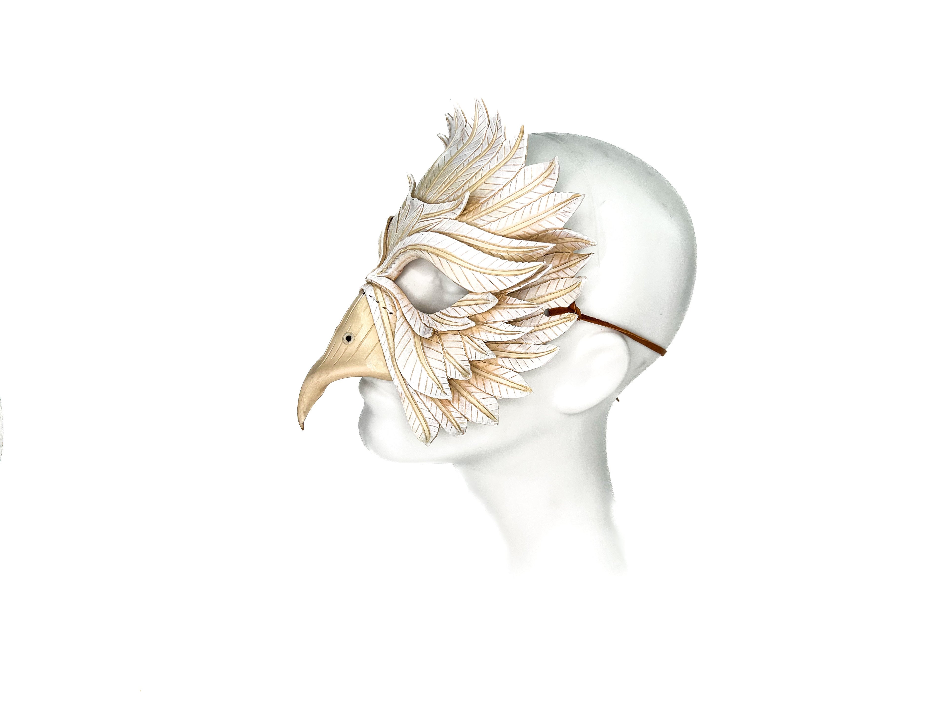 Dove Handmade Genuine Leather Mask by Rockwell Masks
