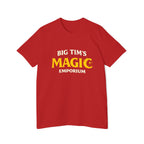 "Big Tim's Magic Emporium" - Retro Logo Tee T-Shirt by Printify