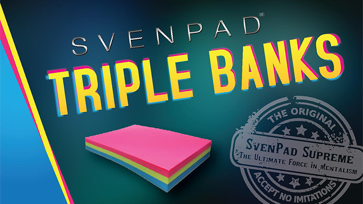 SvenPad® Triple Banks (Single) - Trick by Murphy's Magic Supplies, Inc.