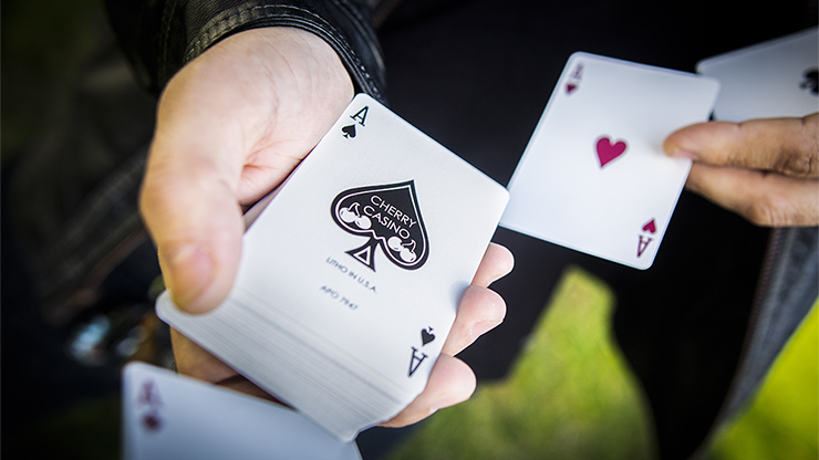 Cherry Casino (Sahara Green) Playing Cards by Pure Imagination Projects by Murphy's Magic Supplies, Inc.