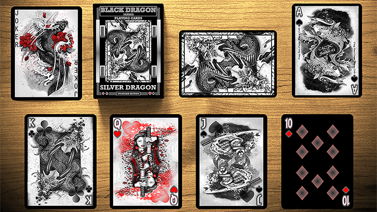 Silver Dragon (Standard Edition) Playing Cards by Craig Maidment by Murphy's Magic Supplies, Inc.