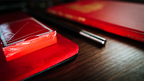 Suede Leather Medium Pad (Red) by TCC - Trick by Murphy's Magic Supplies, Inc.