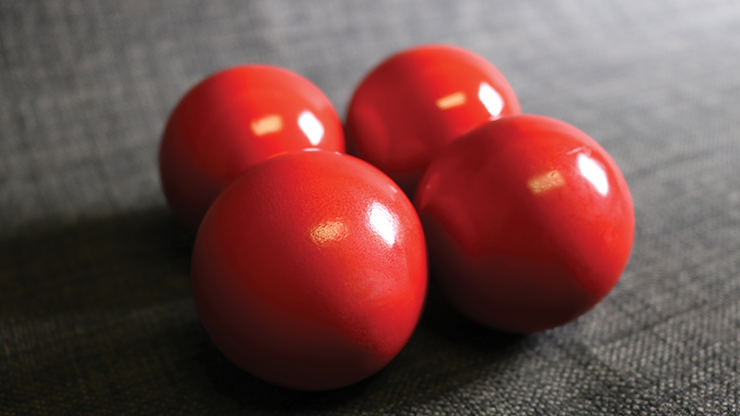 Wooden Billiard Balls (1.75" Red) by Classic Collections by Murphy's Magic Supplies, Inc.