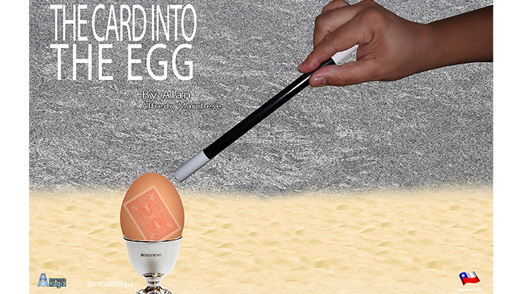 THE CARD INTO THE EGG (Gimmicks and Online Instructions) by Alan Alfredo Marchese and Aprendemagia by Murphy's Magic Supplies, Inc.