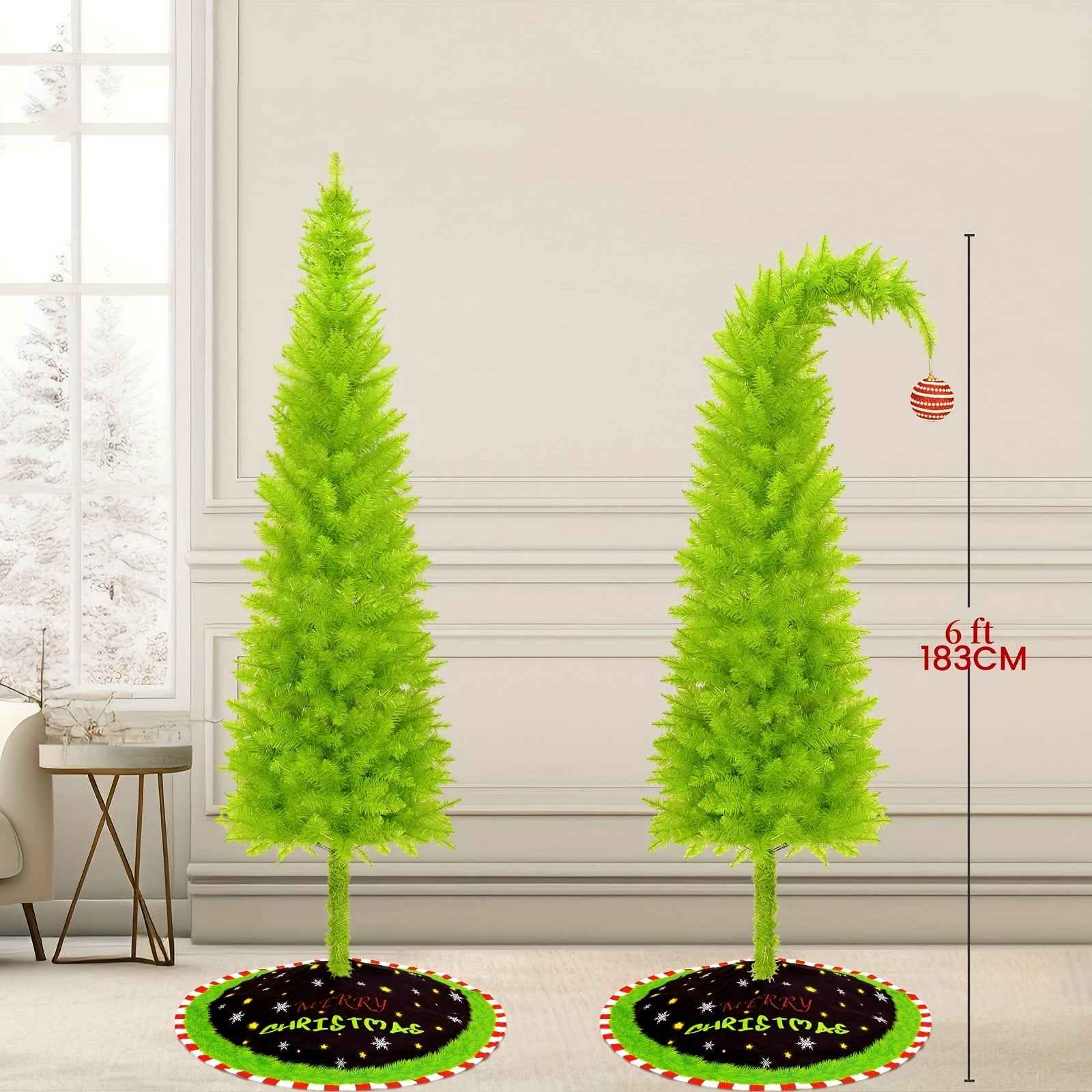 Enchanting Artificial Christmas Tree with Decorative Lights and Skirt for Festive Home Decor
