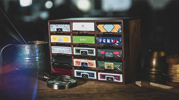 Wooden Playing Cards Cabinet (15 Deck Case) by TCC - Trick by Murphy's Magic Supplies, Inc.