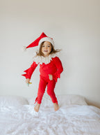 Red Holiday Elf Costume, Santa Costume by Band of the Wild
