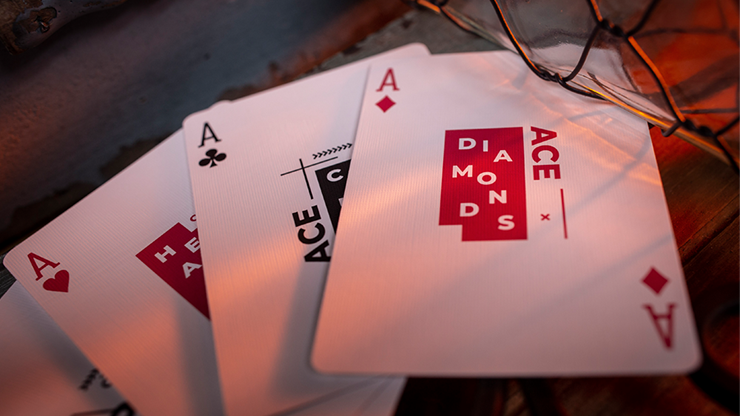 Sinis (Raspberry and Black) Playing Cards by Marc Ventosa by Murphy's Magic Supplies, Inc.