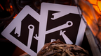 Sinis (Raspberry and Black) Playing Cards by Marc Ventosa by Murphy's Magic Supplies, Inc.
