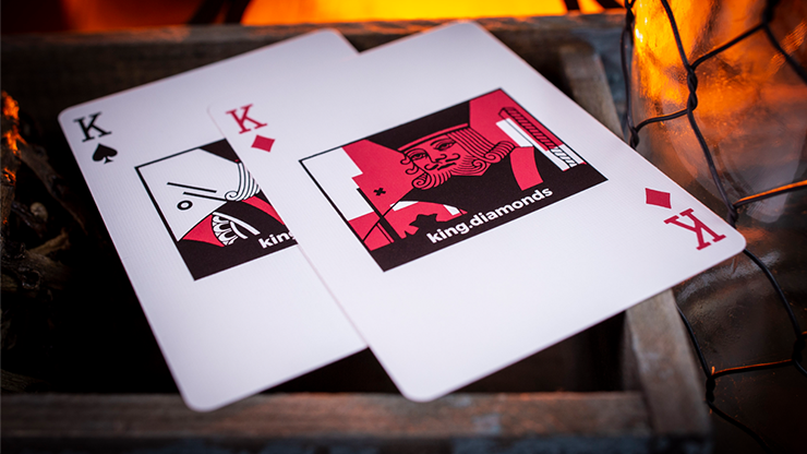 Sinis (Raspberry and Black) Playing Cards by Marc Ventosa by Murphy's Magic Supplies, Inc.