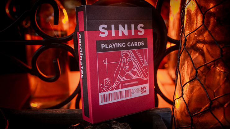 Sinis (Raspberry and Black) Playing Cards by Marc Ventosa by Murphy's Magic Supplies, Inc.