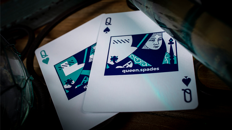 Sinis (Turquoise) Playing Cards by Marc Ventosa by Murphy's Magic Supplies, Inc.