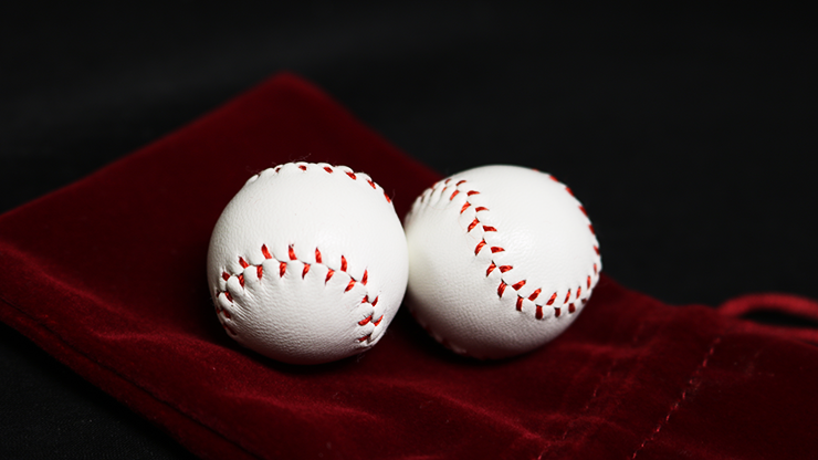 Strong Chop Cup Balls White Leather (Set of 2) by Leo Smetsers - Trick by Murphy's Magic Supplies, Inc.