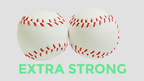 Strong Chop Cup Balls White Leather (Set of 2) by Leo Smetsers - Trick by Murphy's Magic Supplies, Inc.