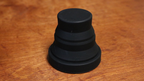 Harmonica Chop Cup Black 2 (Silicon) by Leo Smetsers - Trick by Murphy's Magic Supplies, Inc.