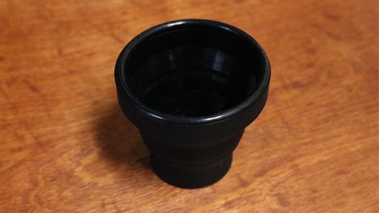 Harmonica Chop Cup Black 2 (Silicon) by Leo Smetsers - Trick by Murphy's Magic Supplies, Inc.