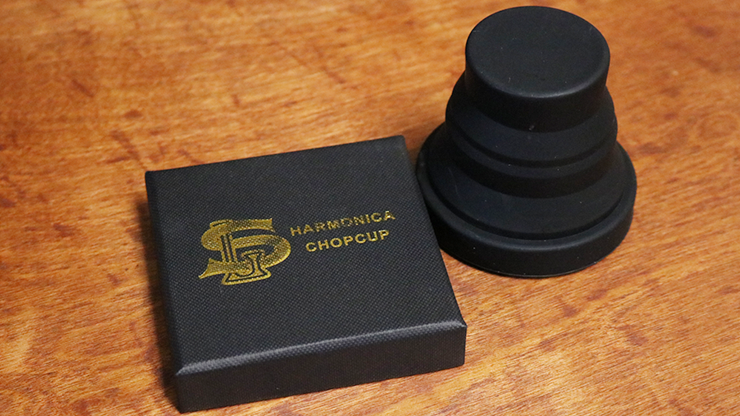 Harmonica Chop Cup Black 2 (Silicon) by Leo Smetsers - Trick by Murphy's Magic Supplies, Inc.