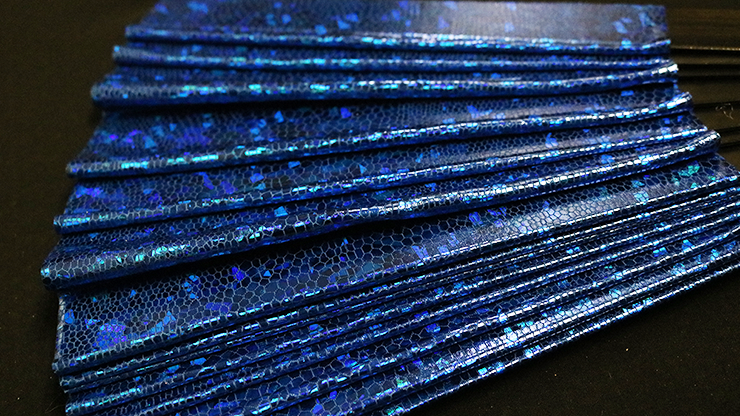 Appearing SnowStorming Fan V2 (Blue Hologram) by Victor Voitko (Gimmick and Online Instructions) - Trick by Murphy's Magic Supplies, Inc.
