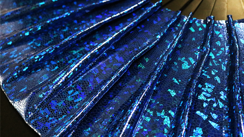 Appearing SnowStorming Fan V2 (Blue Hologram) by Victor Voitko (Gimmick and Online Instructions) - Trick by Murphy's Magic Supplies, Inc.