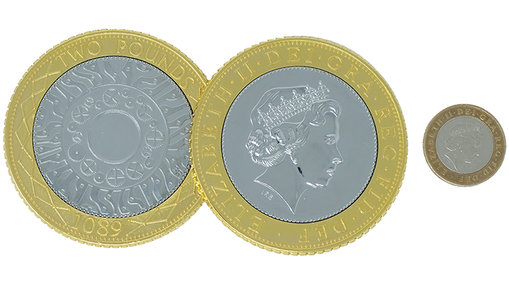 JUMBO Â£2 (pound sterling) coin - Trick