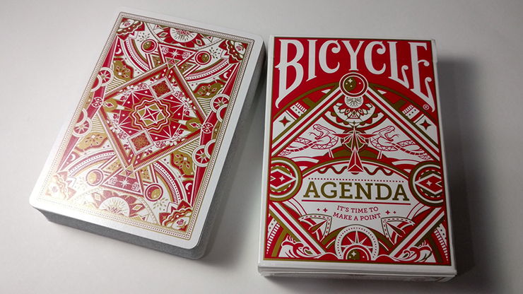 Agenda Red Basic Edition Playing Cards by Murphy's Magic Supplies, Inc.
