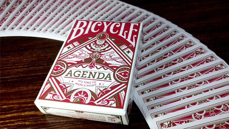 Agenda Red Basic Edition Playing Cards by Murphy's Magic Supplies, Inc.