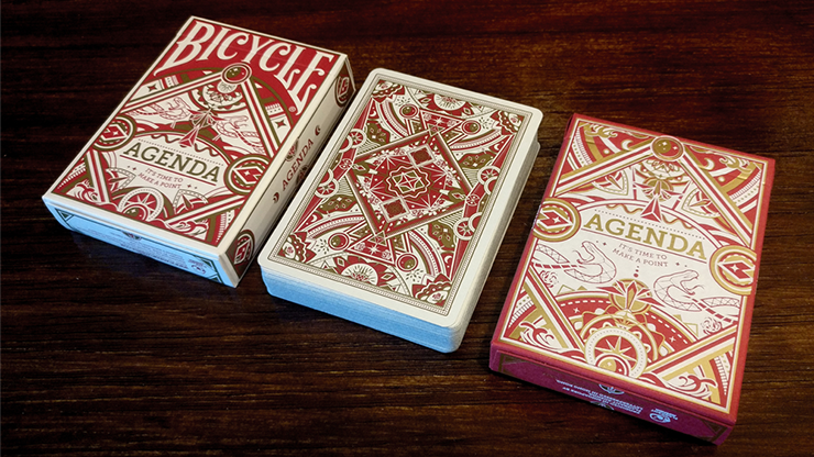 Agenda Red Basic Edition Playing Cards by Murphy's Magic Supplies, Inc.
