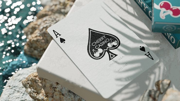Cherry Casino (Tropicana Teal) Playing Cards by Pure Imagination Projects by Murphy's Magic Supplies, Inc.