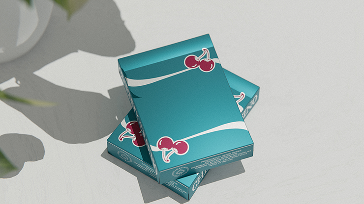 Cherry Casino (Tropicana Teal) Playing Cards by Pure Imagination Projects by Murphy's Magic Supplies, Inc.