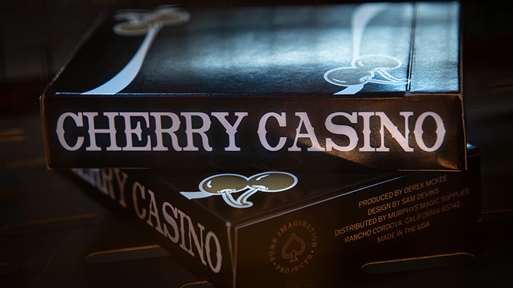 Cherry Casino (Monte Carlo Black and Gold) Playing Cards by Pure Imagination Projects by Murphy's Magic Supplies, Inc.