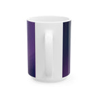 Ceramic Mug — 'Big Tim's Vagmag Emporium' Retro Purple Coffee Cup by Printify