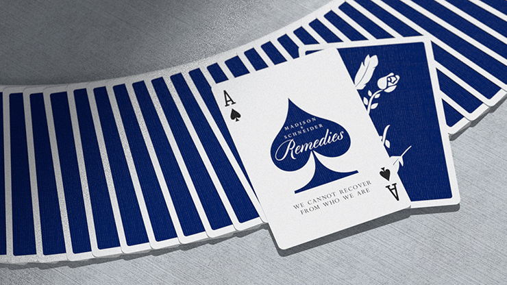 Royal Blue Remedies Playing Cards by Madison x Schneider by Murphy's Magic Supplies, Inc.