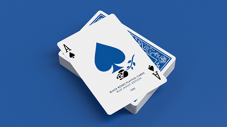 Black Roses Blue Magic Playing Cards by Murphy's Magic Supplies, Inc.