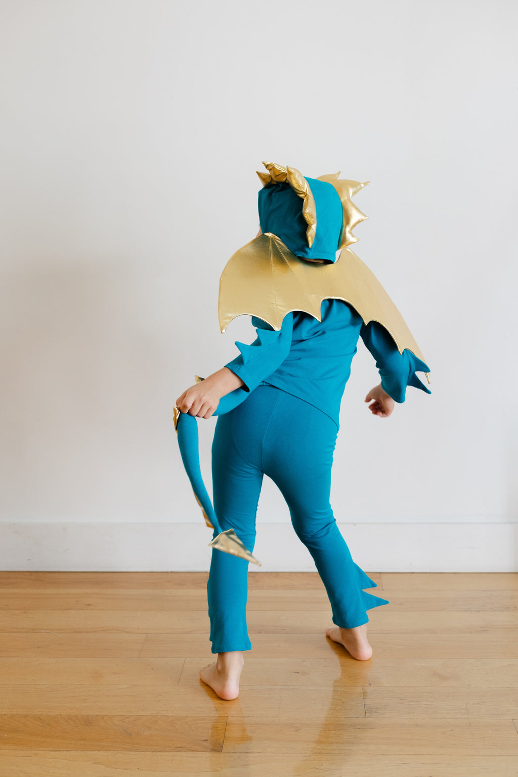 Jade Blue and Gold Dragon Costume by Band of the Wild