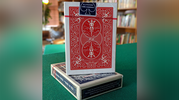 Experts Thin Crushed Printed on Web Press Rider Back Back (Red) Playing Cards by Murphy's Magic Supplies, Inc.