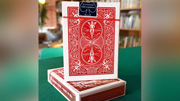 Experts Thin Crushed Printed on Web Press Rider Back Back (Red) Playing Cards by Murphy's Magic Supplies, Inc.