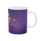 Ceramic Mug — 'Big Tim's Vagmag Emporium' Retro Purple Coffee Cup by Printify