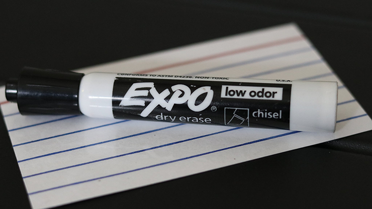 Acro Index Dry Erase 3"X5" (Gimmicks and Online Instructions) by Blake Vogt - Trick by Murphy's Magic Supplies, Inc.