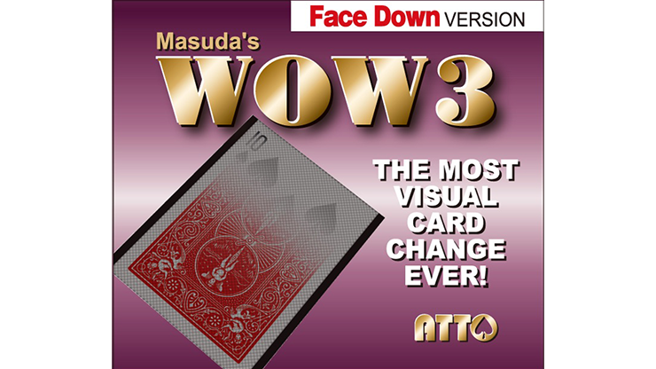 WOW 3 Face-DOWN by Katsuya Masuda by Murphy's Magic Supplies, Inc.