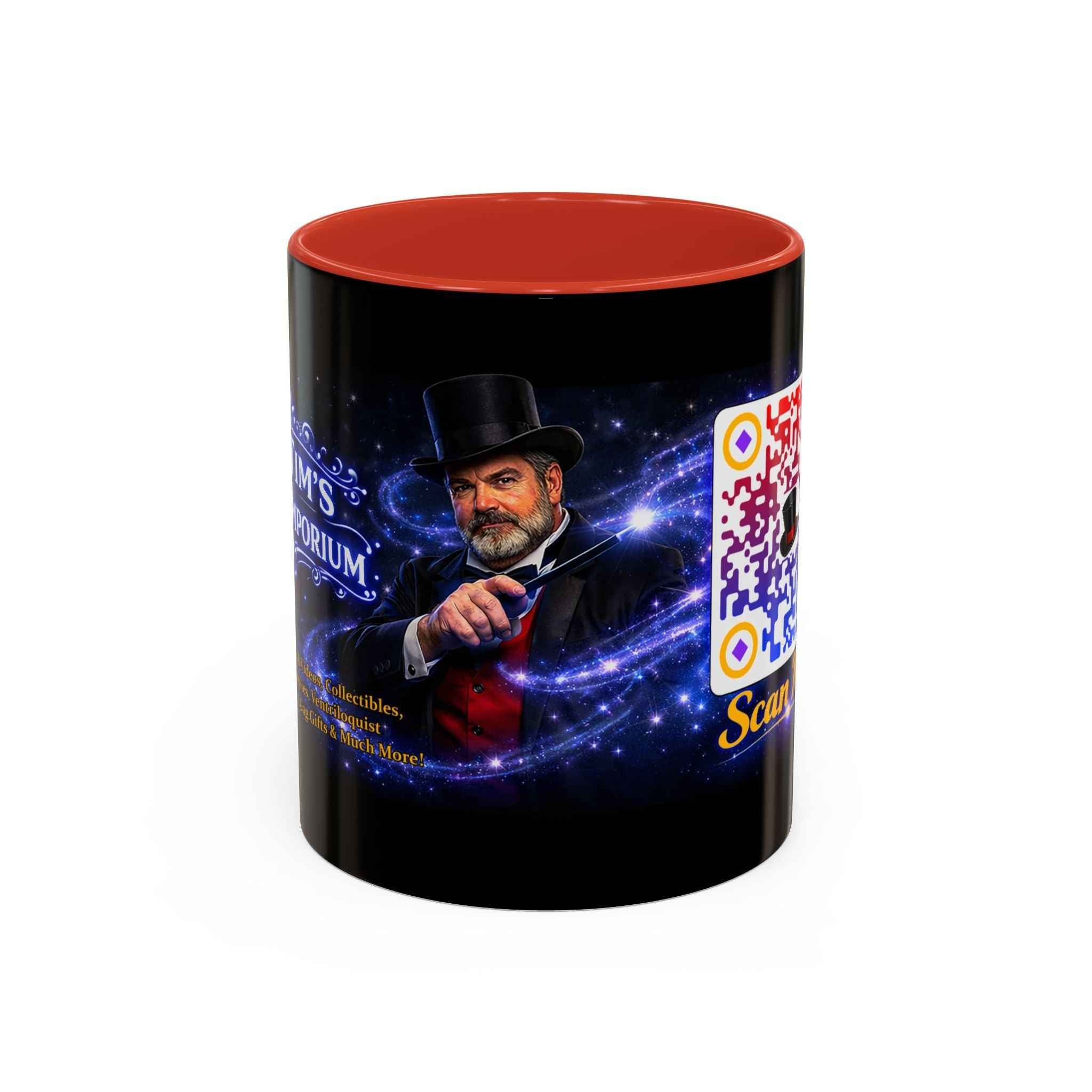 Magic QR Coffee Mug — 'Scan Me!' Mystical Barista Tea & Coffee Cup
