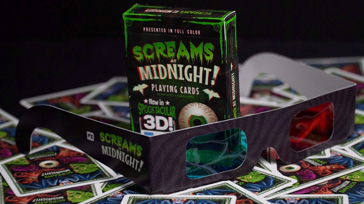 Screams at Midnight Playing Cards (3D-Glasses INCLUDED) by Murphy's Magic Supplies, Inc.