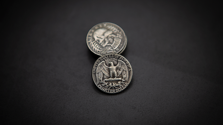 WASHINGTON SKULL HEAD COIN by Men Zi Magic by Murphy's Magic Supplies, Inc.