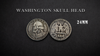WASHINGTON SKULL HEAD COIN by Men Zi Magic by Murphy's Magic Supplies, Inc.