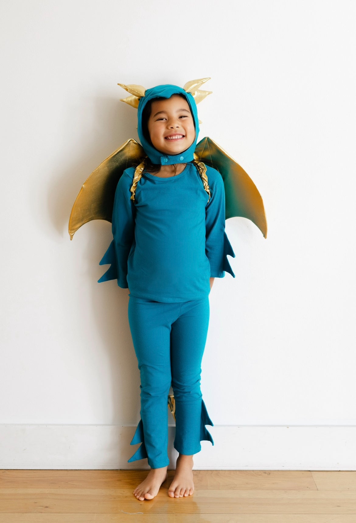 Jade Blue and Gold Dragon Costume by Band of the Wild