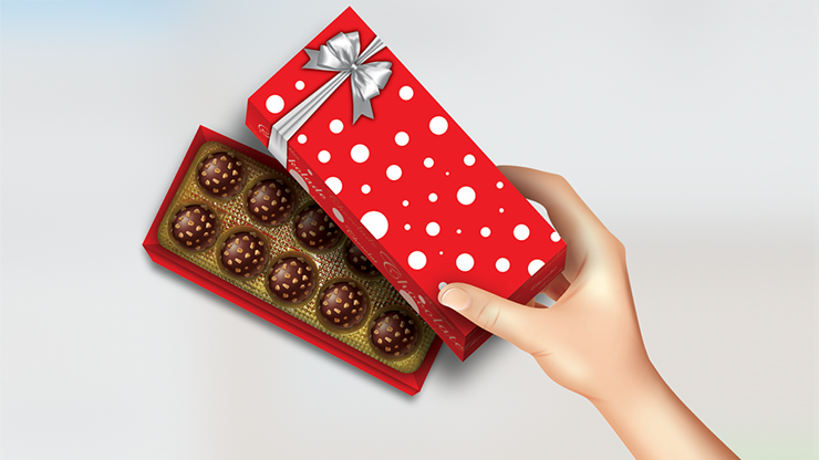 BonBon Box by George Iglesias and Twister Magic (Red Box) - Trick by Murphy's Magic Supplies, Inc.