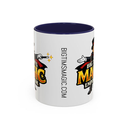 Magic Logo Coffee Mug — "Big Tim's Magic Emporium" Accent Mug (11/15oz) by Printify