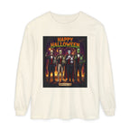 Halloween Monsters Long Sleeve T-Shirt — "Happy Halloween" Graphic by Printify