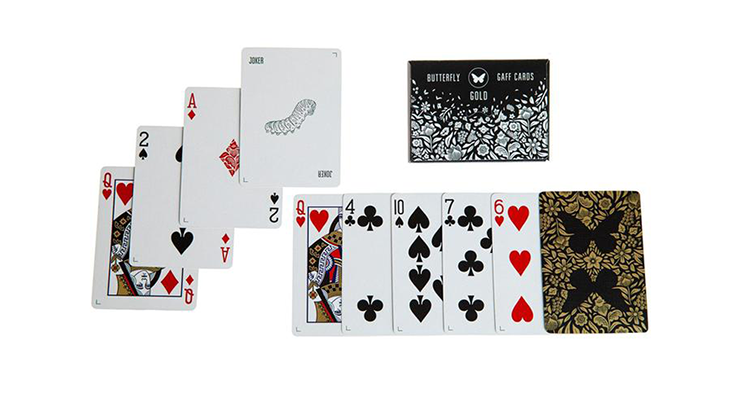 Gaff pack for Butterfly Playing Cards Marked (Black and Gold) by Ondrej Psenicka by Murphy's Magic Supplies, Inc.